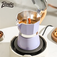 Bincoo Coffee Moka pot Classic Italian Espresso Maker Extraction Hand Brewing coffee Pot Barista Coffee Machine Coffee Utensil