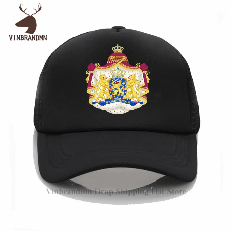 2022 hot sale Royal coat of arms of the Netherlands baseball caps fashion nation fishing hats summer outdoor hip hop bucket hats