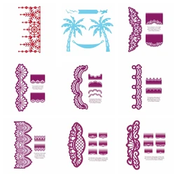 Lace Border Metal Cutting Dies Elegant Card Edge Die Cuts for DIY Scrapbooking Cards Embossing Decoration