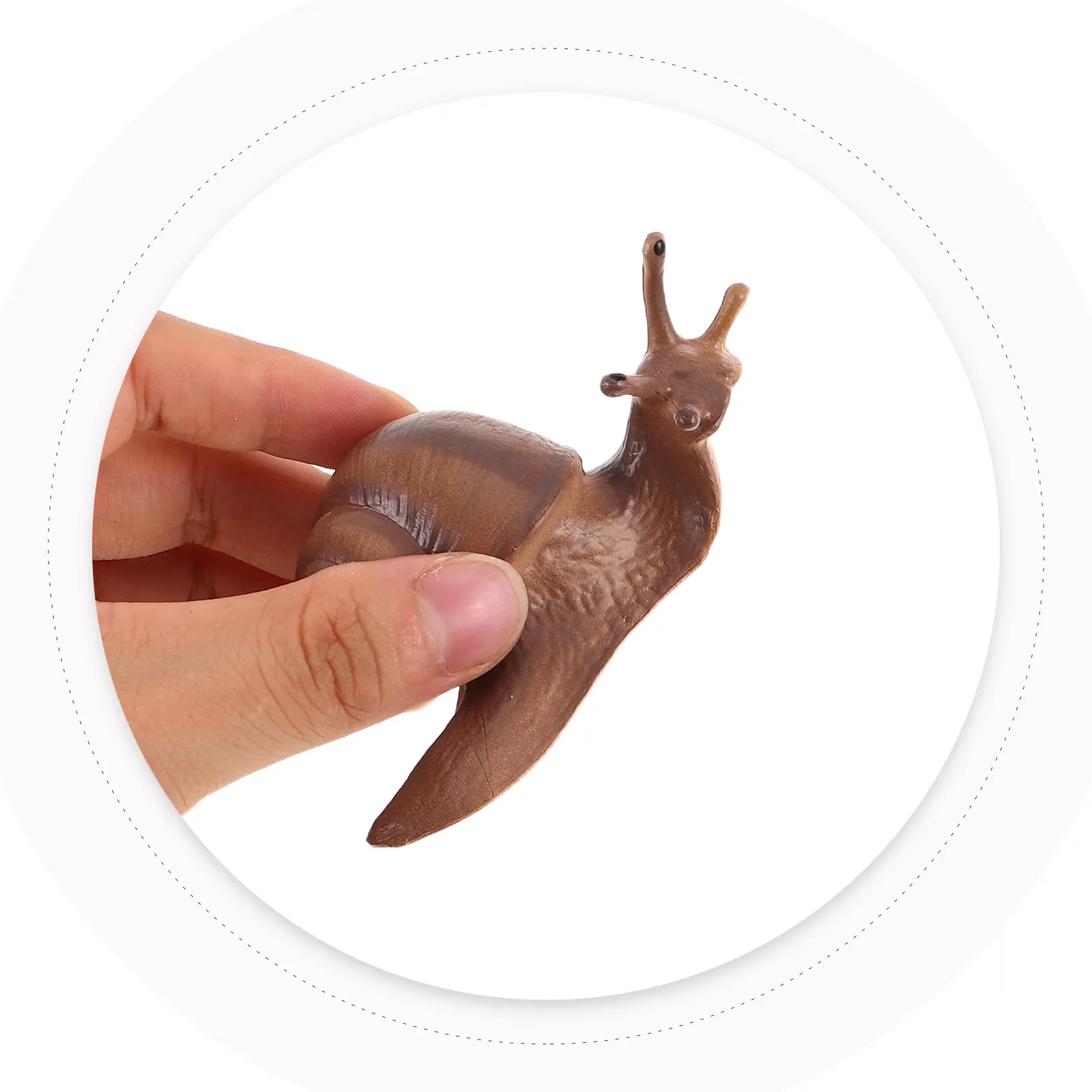 

7Pcs Educational Animal Snail Interactive Set Realistic Mini Snail Figures for Garden Miniature Decor and Micro Landscape