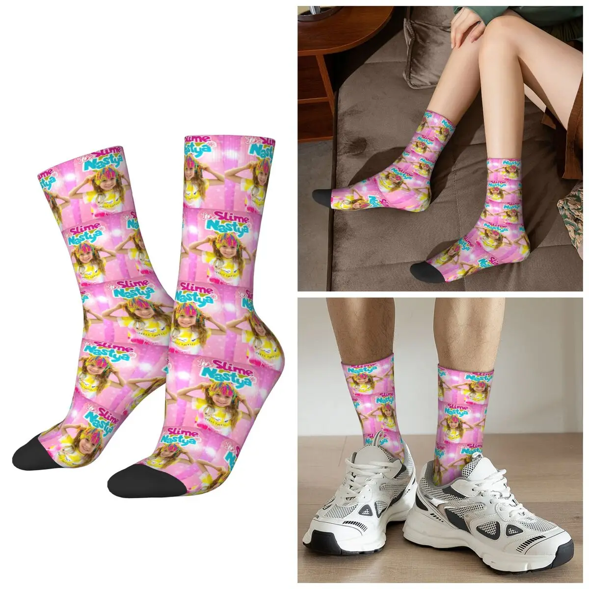 جميع المواسم مثل الوحل Nastya الجوارب Harajuku طاقم الجوارب جوارب عالية الجودة للرجال النساء هدايا عيد الميلاد