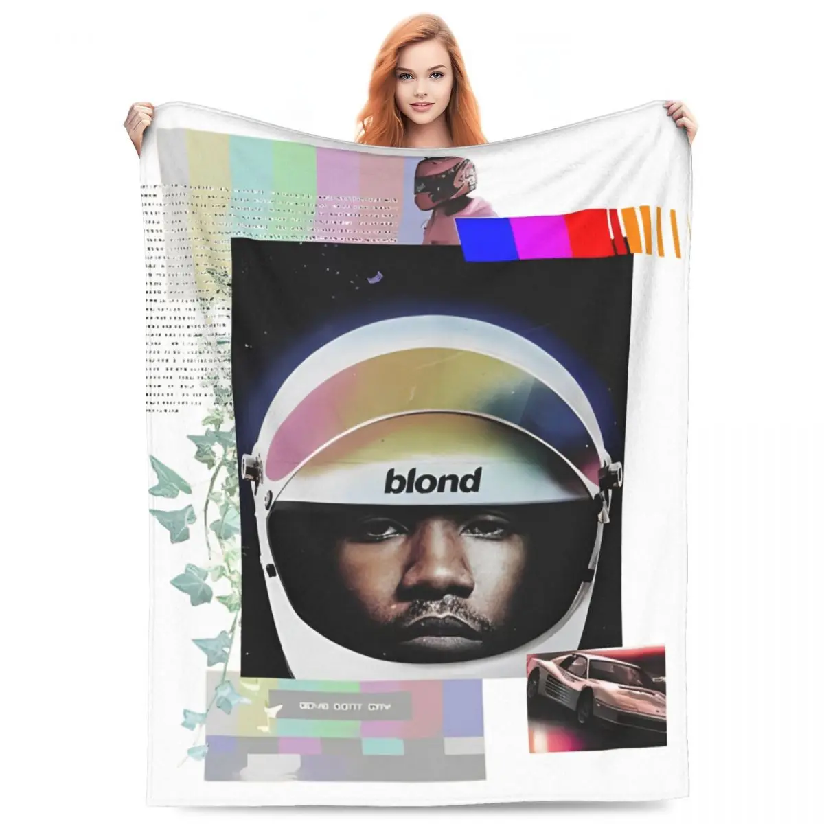 Multifunction Frank Oceans Albums Blanket Merch Sofa Decorative Cool Singer Hip Hop Throw Blanket Super Soft Velvet for Couch