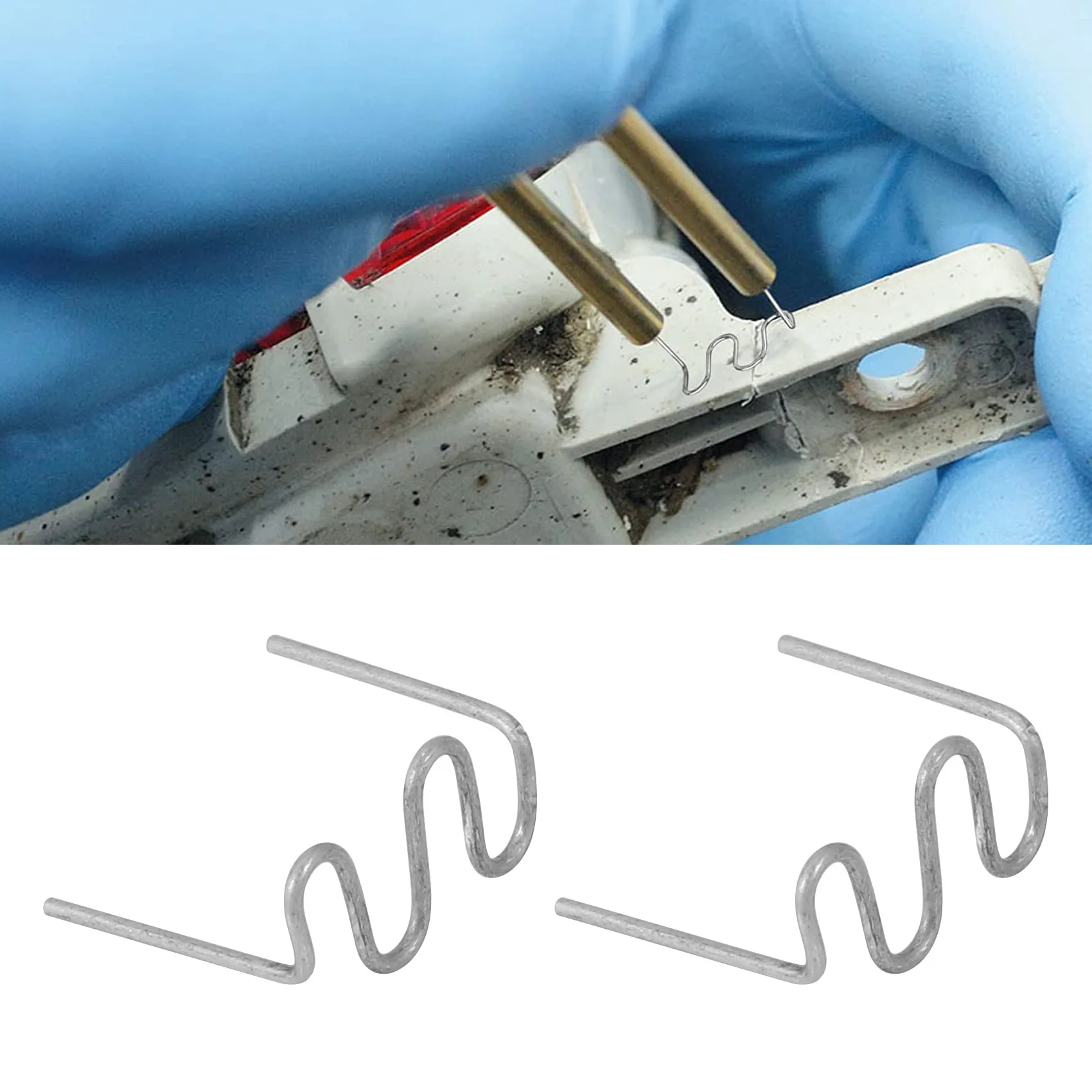 1000Pcs Staples for Hot Stapler Plastic Repair Wave Staples Bumper Bodywork Repairs 0.8mm S Wave Staples