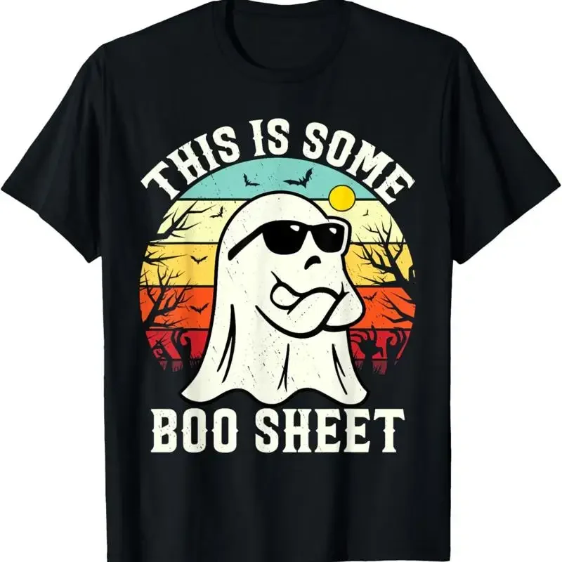 This Is Some Boo Sheet Ghost Retro Halloween Funny Halloween T-Shirt