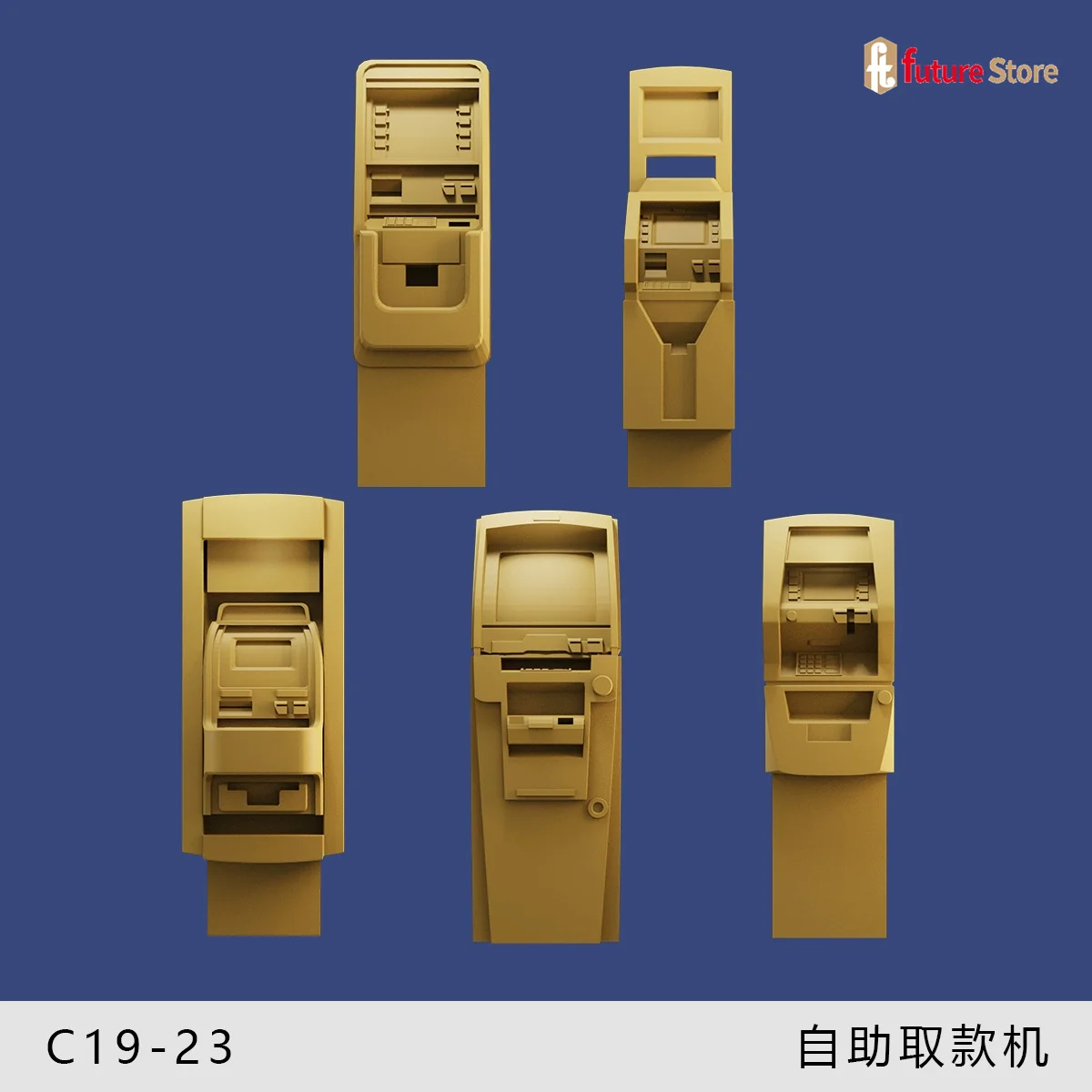 3d Print 1/64 Arcade Game Zelfbediening Automaat Straatbeeld Figuur Diorama Creatieve Mini Prop Beeldje Model Ambachten