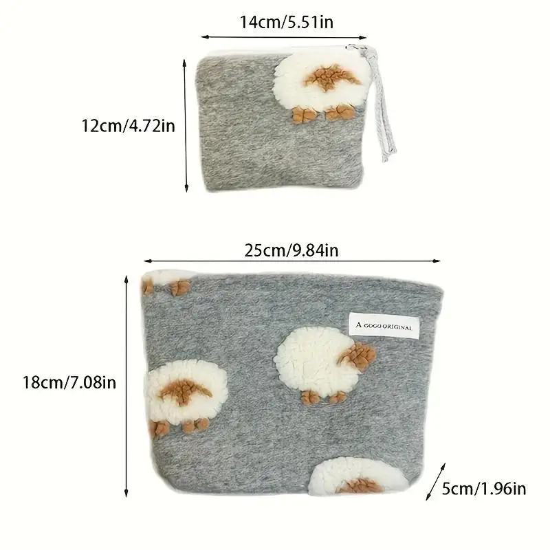 Makeup Bag, Cosmetic Storage Bag, Inner Liner, Bag Mouth, Red Envelope, Portable Large Capacity Hand-held Bag