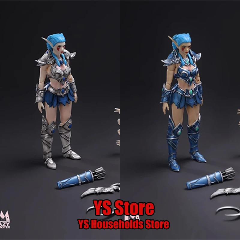 

Лидер продаж Oak Studio 1/12 Pale Suntan Нежная мини-фигурка Fairy Girl Demon Anime Town World Elf Guard 6 дюймов Полный комплект солдата