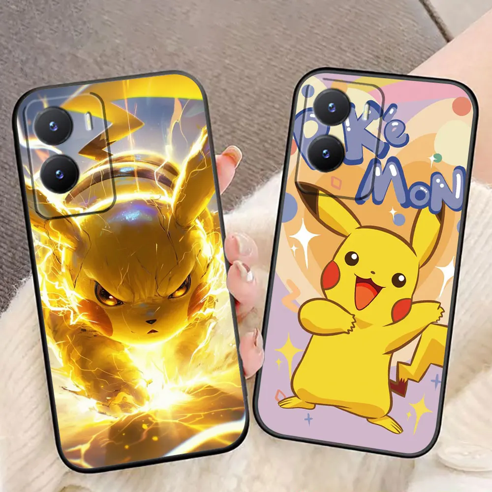 Pikachu Little Dinosaur Turtle Case For VIVO Y100 Y93 Y78 Y77 Y76 Y72 Y50 Y51 Y36 Y35 Y28 Y27 Y22S Y21 Y20 Y17 Y17S Y16 Y02 Case