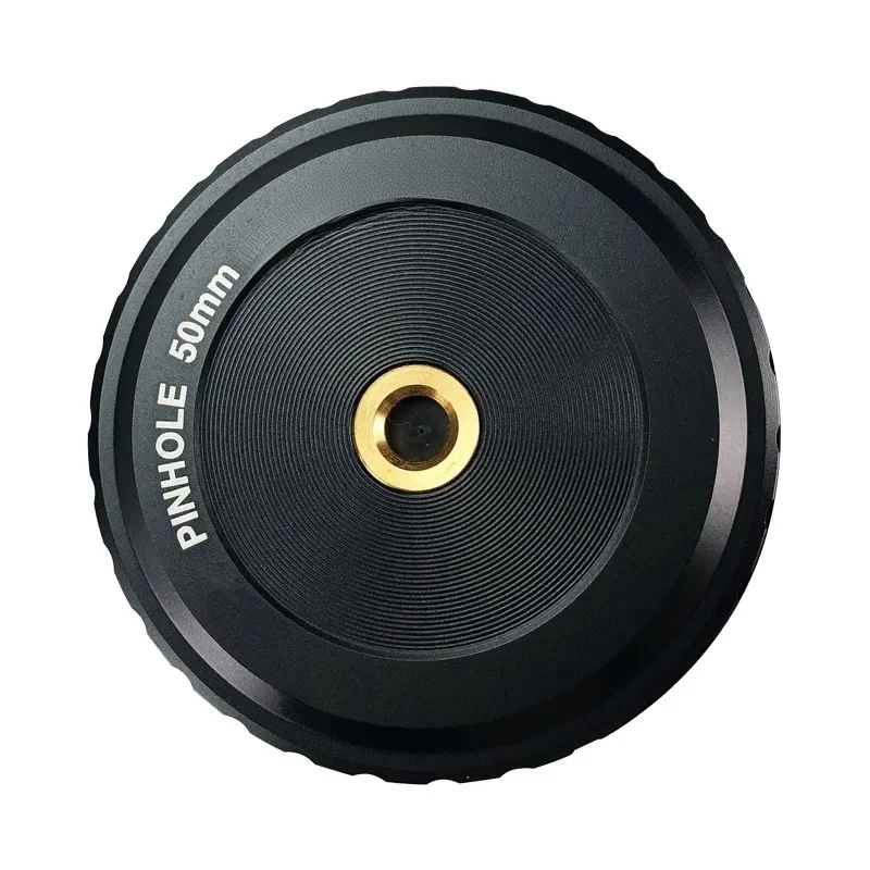 PINHOLE 50mm for canon pinhole lens, aviation aluminum, lens cap