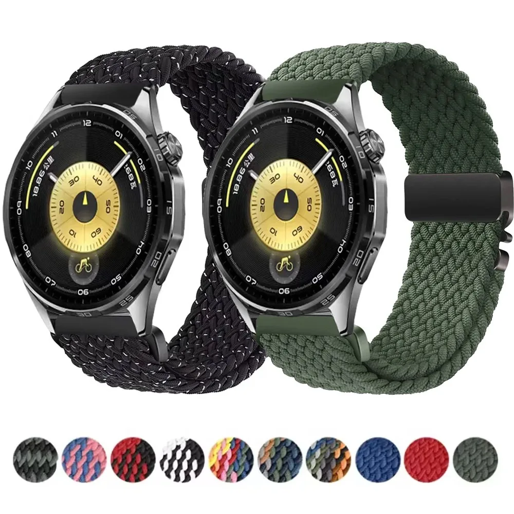 Nylon geflochtenes Schlaufenarmband für Huawei Watch 5 GT6/GT6 Pro 46 mm Fallschirmschnalle Bequemes Armband Huawei Watch GT5-4-3-2 46 mm