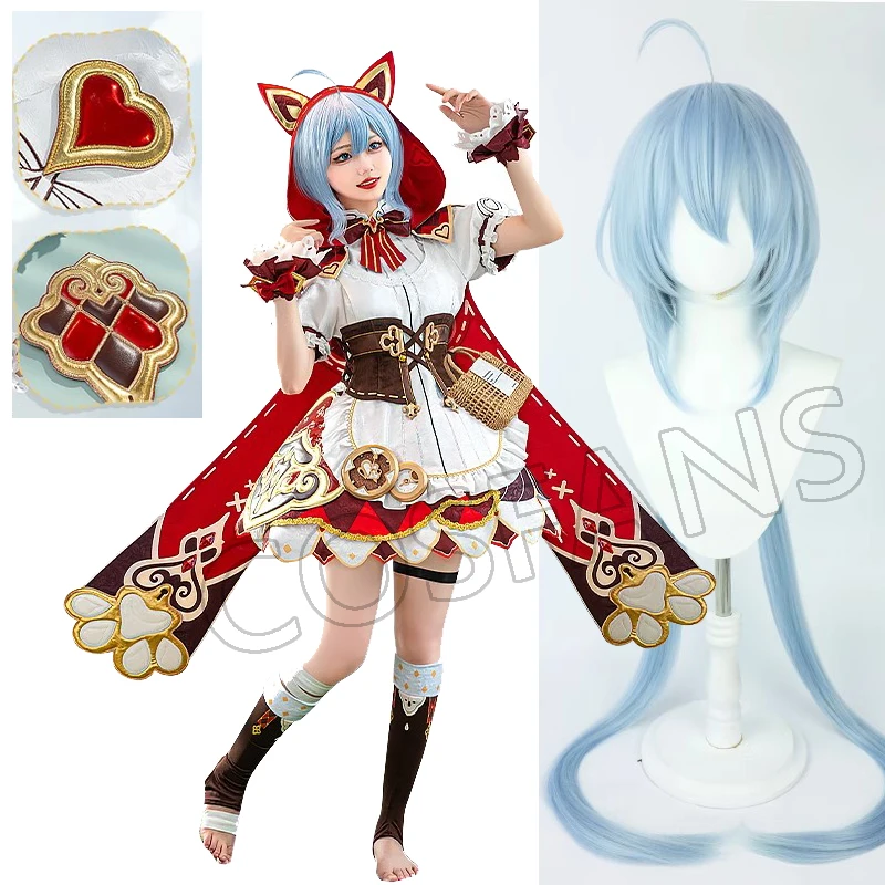 Honkai Impact 3rd Griseo Little Red Riding Hood Game Suit Gorgeous Dress Cosplay Costume Halloween Party Outfit Women Wig