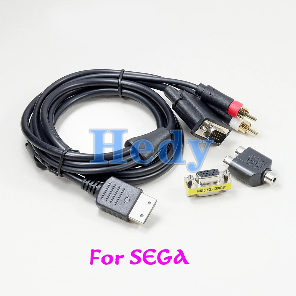 30PCS High Quality VGA Definition Cable RCA Sound Adapter HD PAL NTSC For Sega Dreamcast DC - view 2