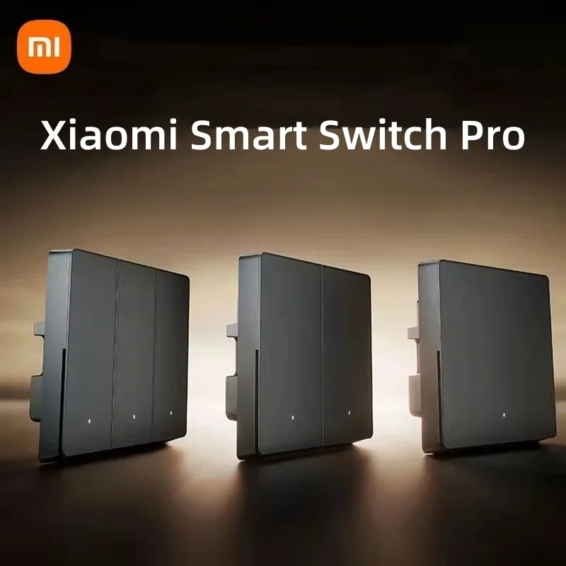 

Xiaomi Smart Switch Pro Wireless Wall Switch Neutral Line Live Switch AG Glass Panel For Mijia APP Control Smart Home Linkage