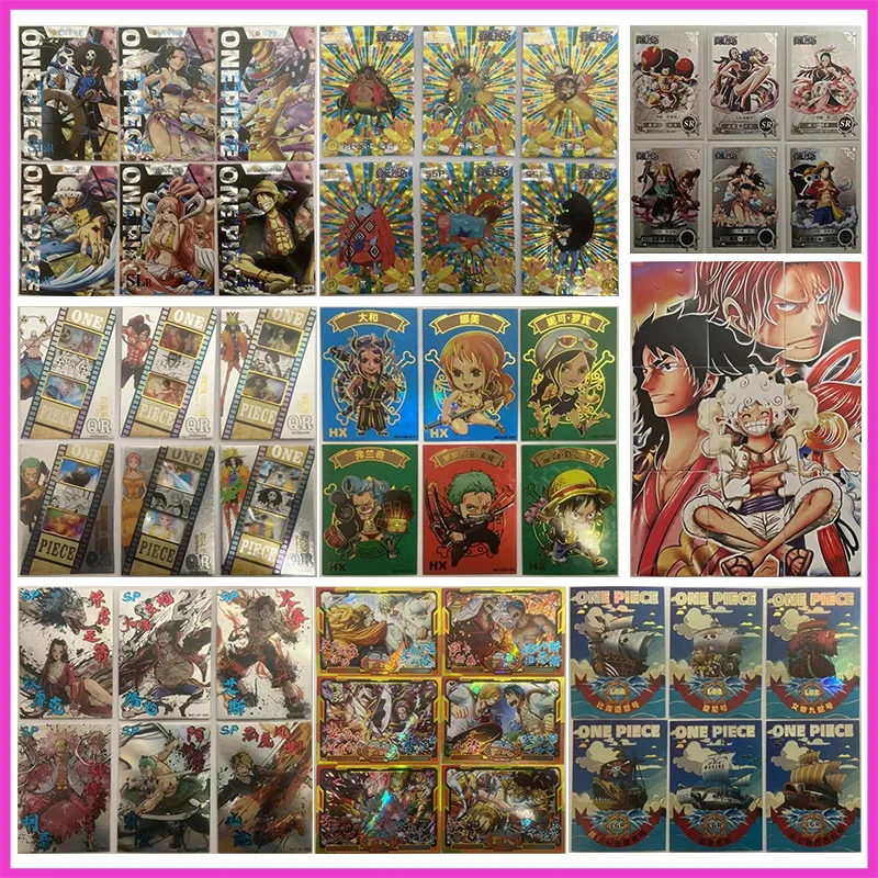 

Anime ONE PIECE Rare SLR QR SSP SP PK LGR HX SSR Refraction Foil Robin Shirahoshi Toys for boy Collectible Card Birthday Present