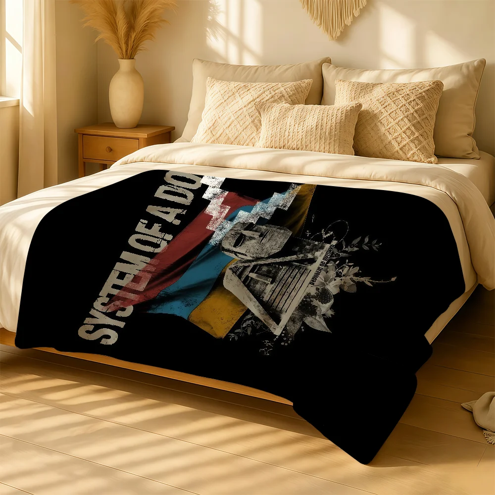 S-System Of A D-Down Blanket For Plush Throw Soft Warm Knee For Bedroom Living Room Bed Sofa Camping Picnic Office Gift