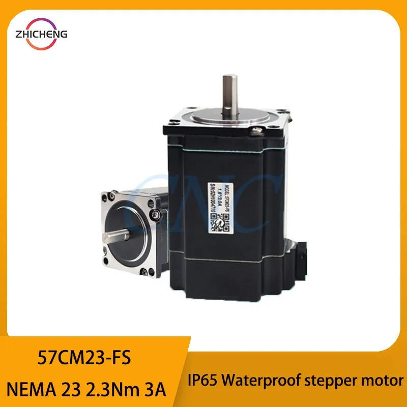 

Leadshine 57CM23-FS IP65 Waterproof stepper motor NEMA23 2.3Nm 3A 1.8°step angle Stepper Motor For CNC engraving machine