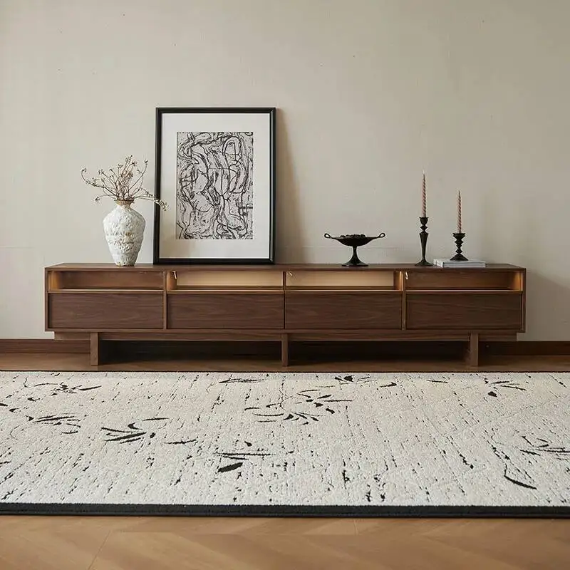 خزانة وحدات تحكم تلفزيون حديثة للتجميل، وحدات تحكم تلفزيون عصرية بسيطة أوروبية فريدة من نوعها، توفير المساحة، أثاث صالون التلفزيون Meuble #1