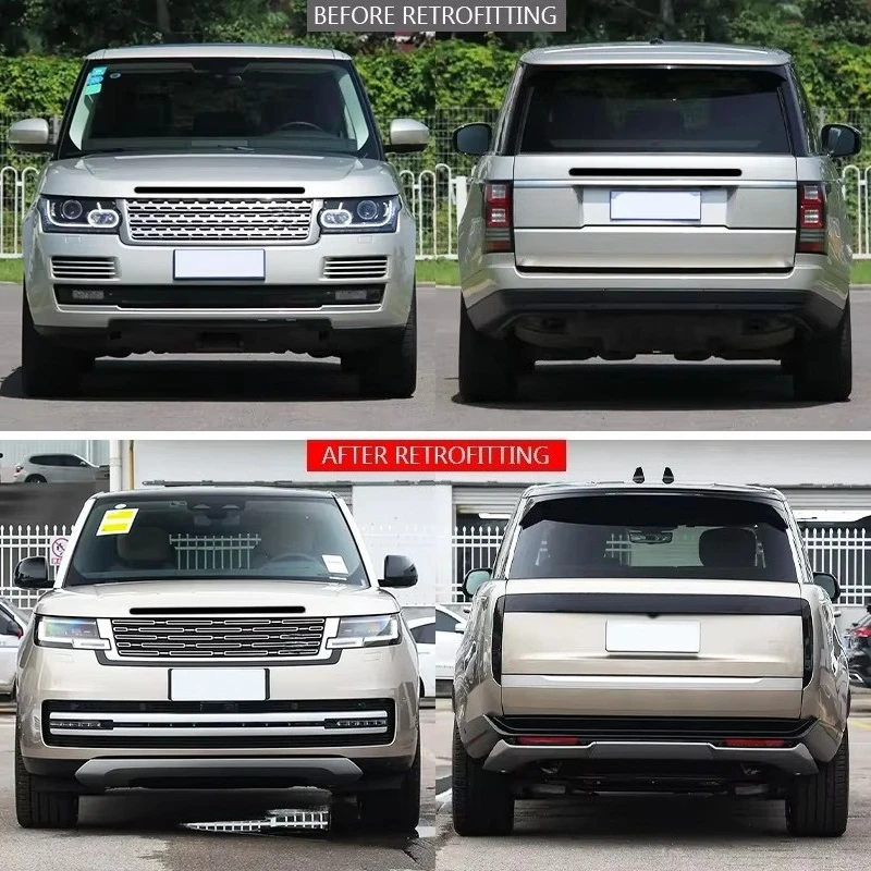 2013-2017 Upgrade 2023 SV Body Kit Front & Rear Bumpers Headlights Kit Bolt on Suitable for Range Rover Executive