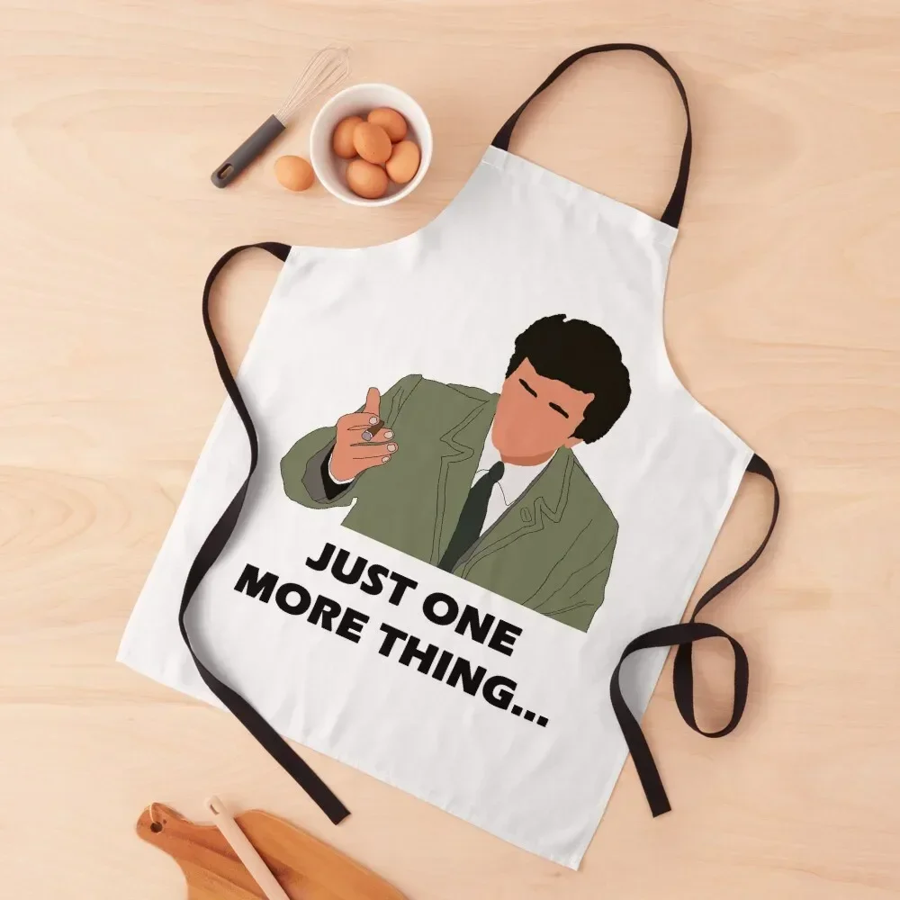 

Columbo Just One More Thing (Black) Apron Restaurant women's kitchens Apron