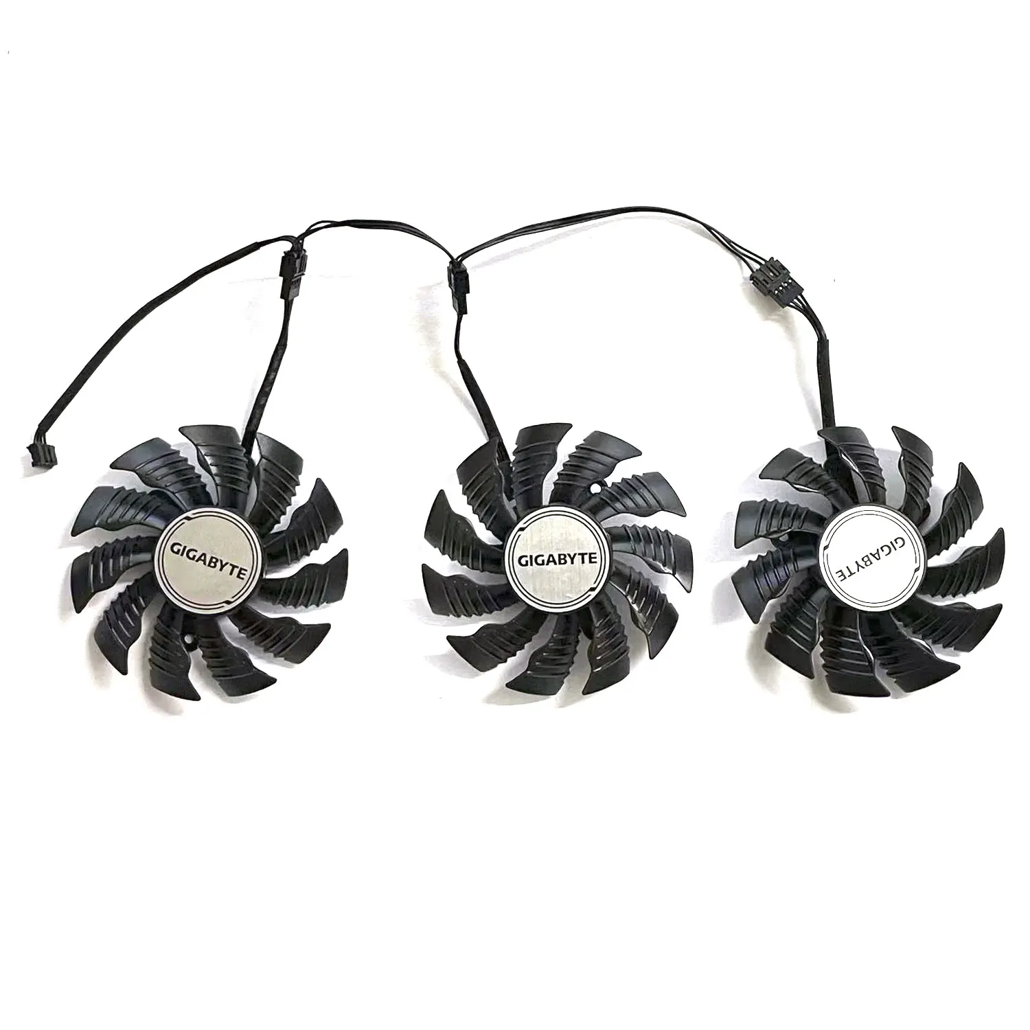 3 Fans 4PIN ใหม่เอี่ยม82mm T129215BU RX6800XT GPU พัดลมสำหรับ GPU กิกะไบต์เรดอน RX6800 6800XT การ์ดจอ6900XT เกม OC