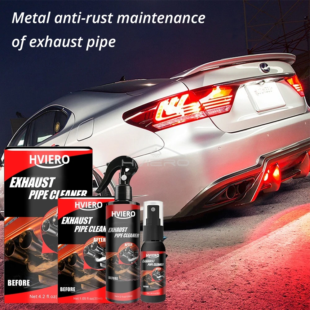 30ml 120ml Remover Rust Car Exhaust Pipe Anti-Rust Spray Metal Surface Cleaner Multi-Purpose Maintenance With Sponge Brush Clean