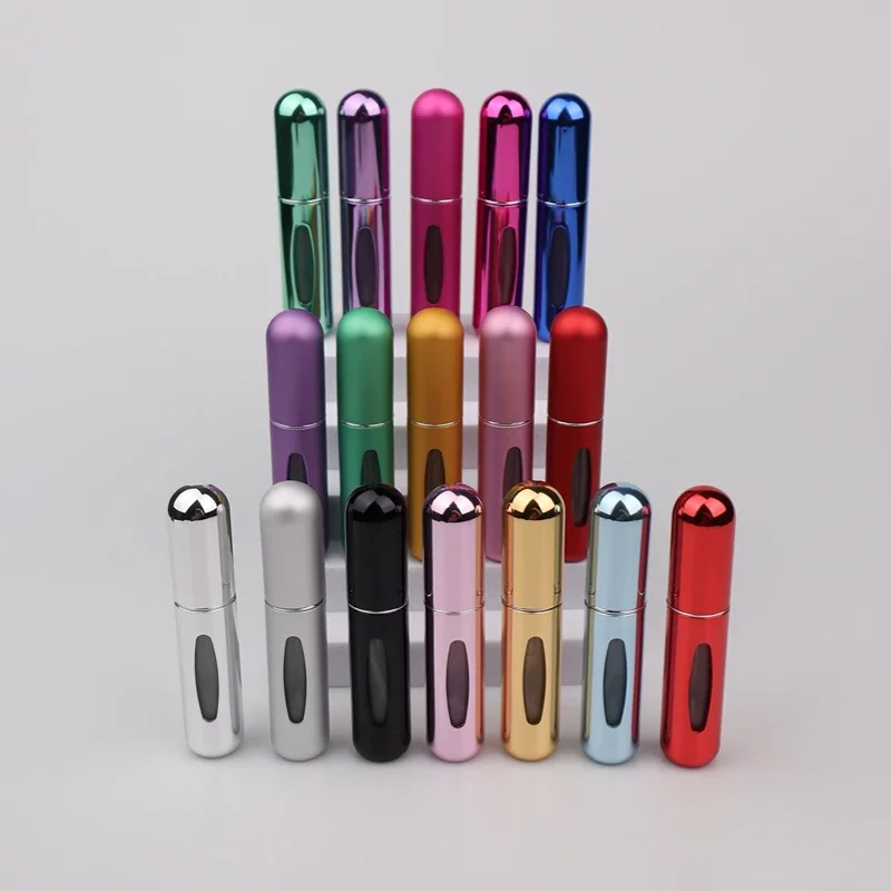 5Pcs 5ml Perfume Refill Bottle Mini Portable Refillable Spray Scent Pump Empty Cosmetic Containers Atomizer for Travel Tools