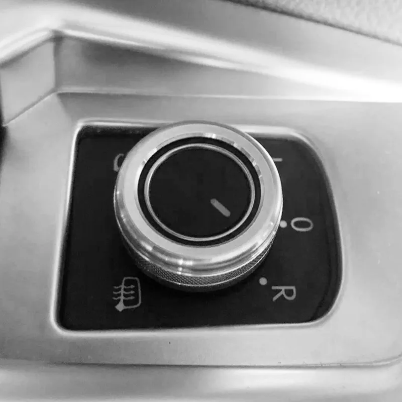 1pcs Car Interior Rearview Mirror Adjustment Knob Decorative Ring Cover for Volkswagen New Passat Touareg New Touareg L Tanyue