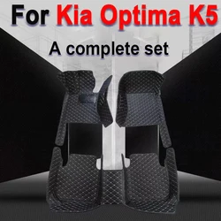 Custom Automotive Car Floor Mats For Kia Optima K5 DL3 2011 2012 2013 2014 Auto Luxury Leather Men Women Car Mats Full Coverage