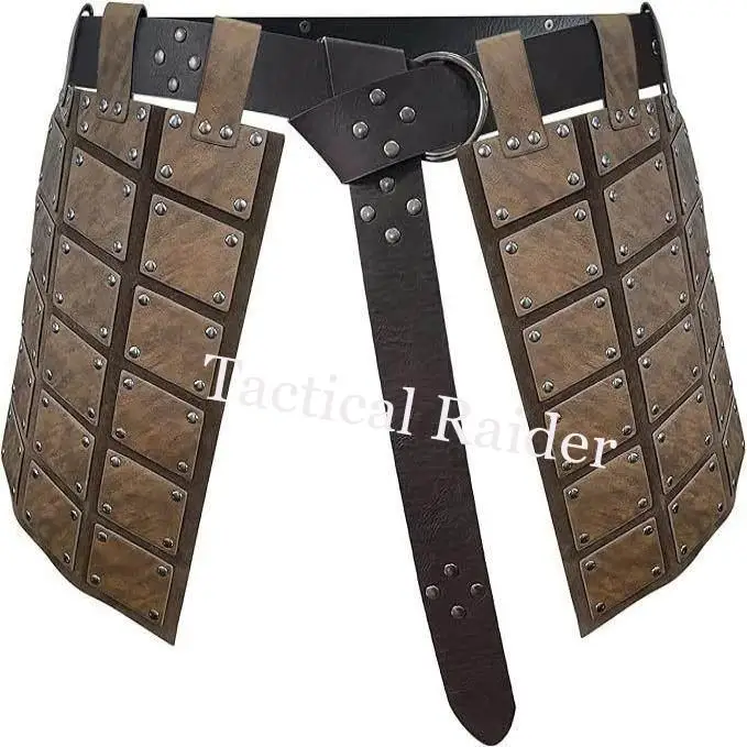 Protector de muslo retro doble cara con cinturón y falda - imagen 2
