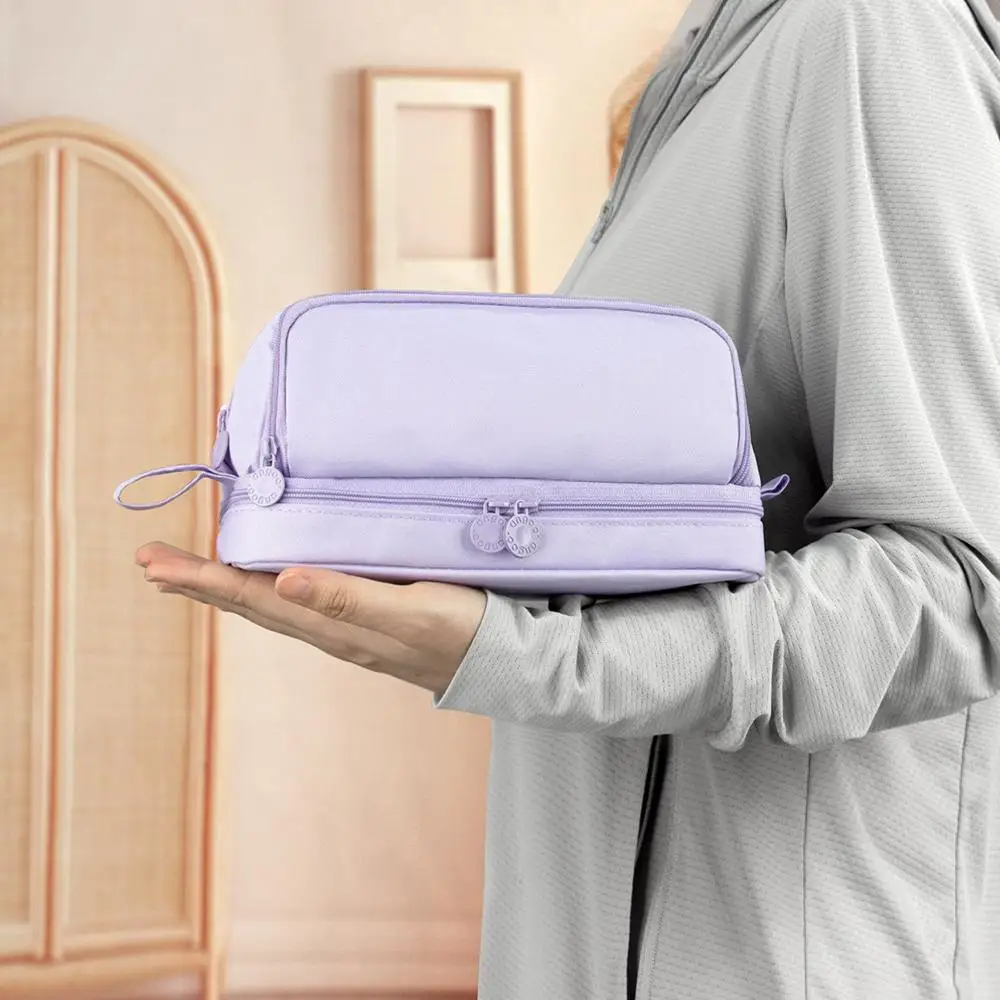 3/4 Compartment Pencil Case Multilayers Large Capacity School Student Pencil Cases Transparent Partition Pen Divider Pen Bag