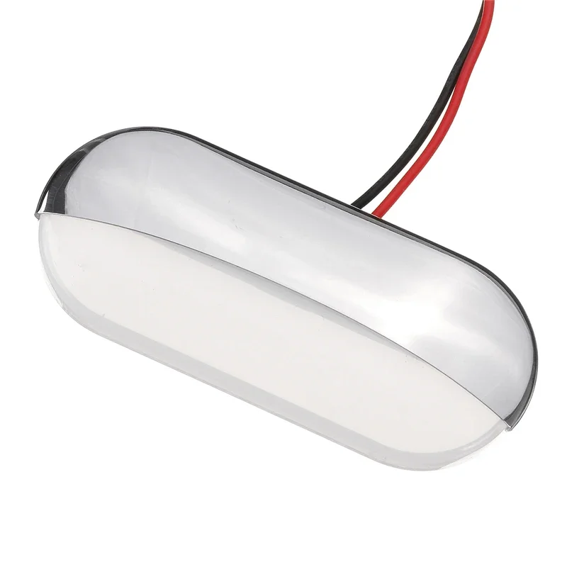 DC 12V Marine Boat Transom LED Wall Light Stainless Steel White LED Tail Lamp Yacht Accessories IP67 Corridor Lighting Lamp