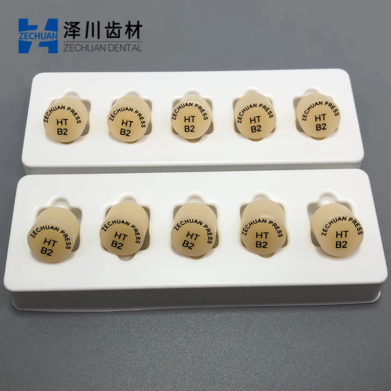 10 pcs ZECHUAN Press CAD/CAM Dental Lab Glass Ceramic Blocks Lithium Disilicate