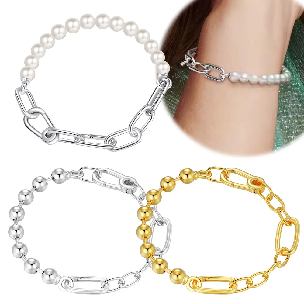Venta caliente nueva pulsera de perlas joyería para mujeres originales DIY ME Charm amor joyería fiesta fabricación de regalos