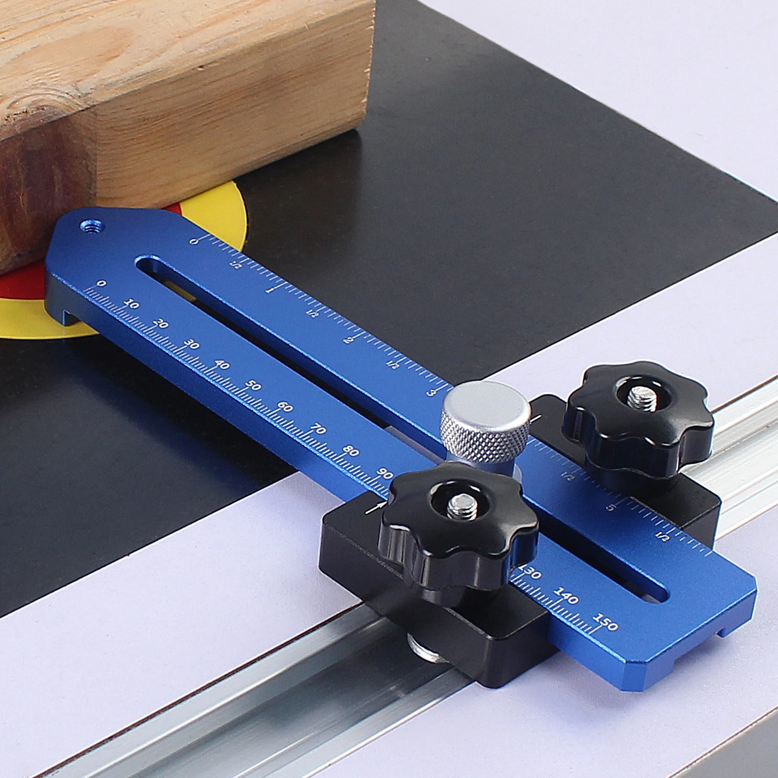 Thin Rip Jig Safety Table Saw Jig for Making Repetitive Narrow Thin Strip Cuts Metal Fast Thin Ripping Guide for Saw Table