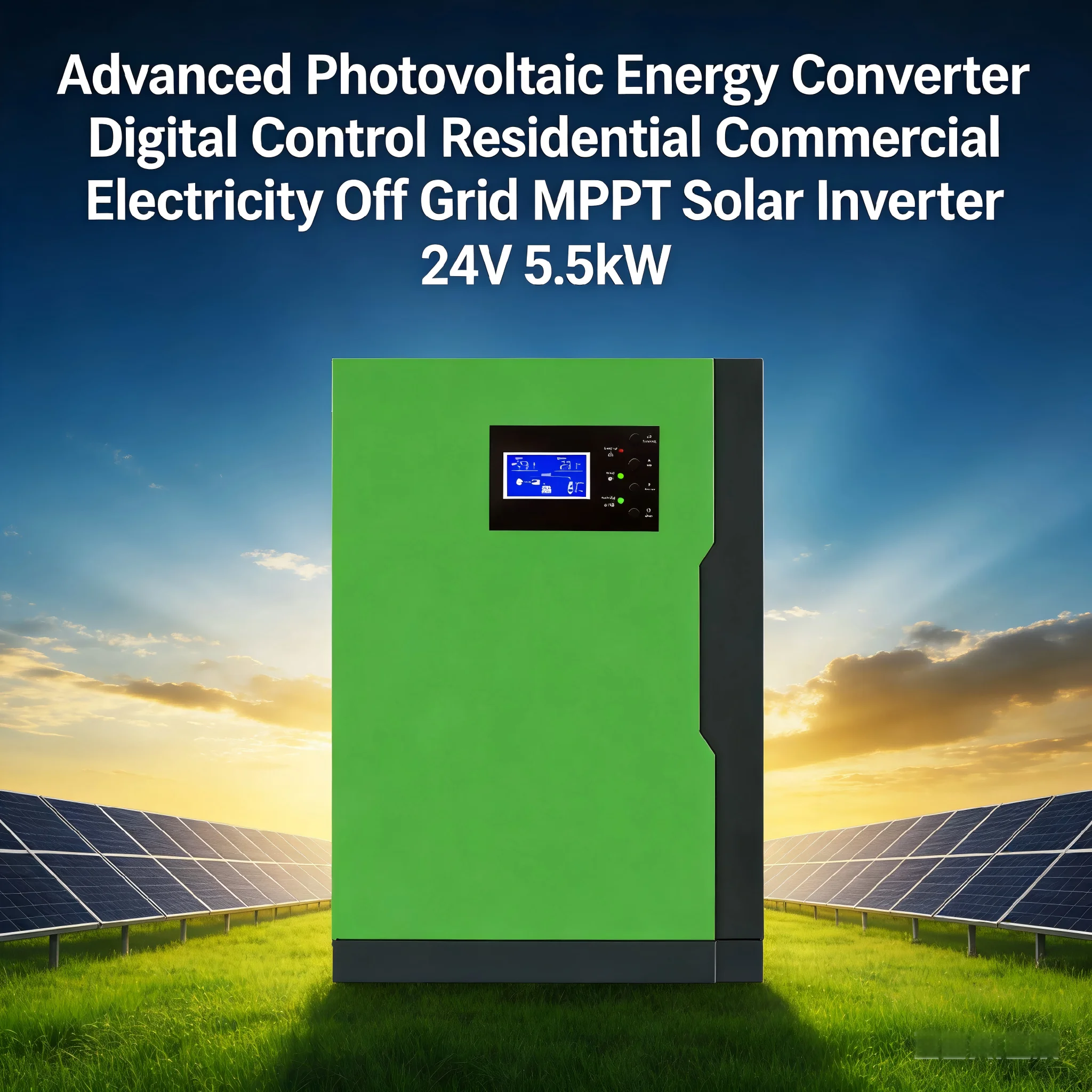 Advanced Photovoltaic Energy Converter Digital Control Residential Commercial Electricity Off Grid MPPT Solar Inverter 24V 5.5kW