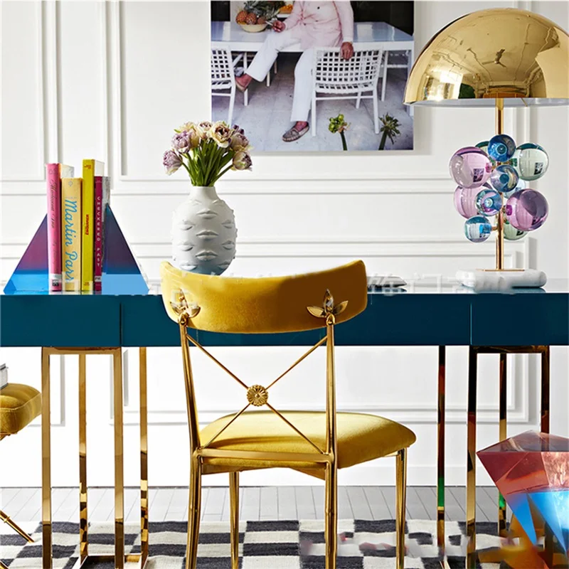 BERTH Modern Table Lamp Crystal LED Desk Light Marble Base Creative Design Decorative for Home Bedroom Living Room Office