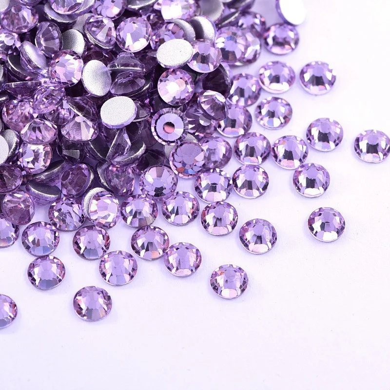 

Большая упаковка SS3-SS30 кристально-фиолетового цвета с плоским дном и бриллиантами