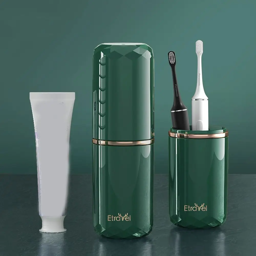 Plastic Travel Wash Set Sealed with Wash Cup Toothpaste Shampoo Storage Bottle Drop-proof Toothbrush Storage Box Bathroom