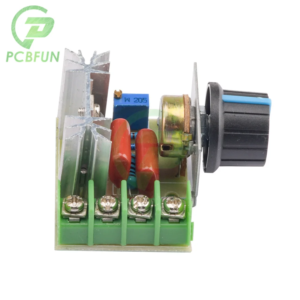 Electronic SCR Voltage Regulator Dimming Dimmers Motor Speed Controller Thermostat Module AC 50-220V 2000W for Home Automation