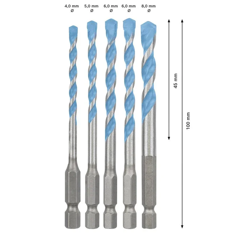 BOSCH 2608902289 EXPERT HEX-9 Multi Construcion Drill Bit Set Hexagon Shank High Precision Drilling Widely Used Tool Attachments view 3