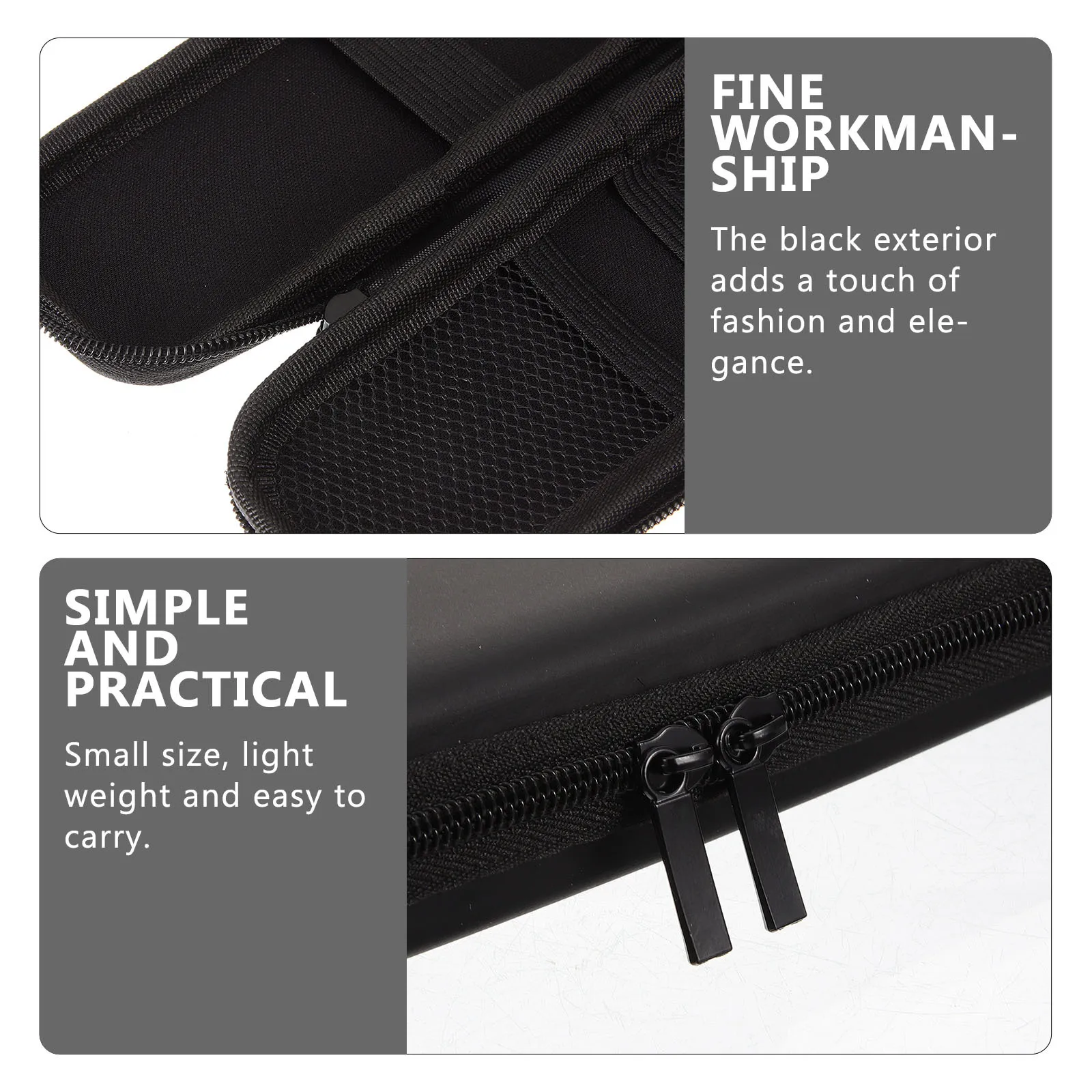 

Portable Insulin Pen Bag Black Eva Soft Shockproof Medical Storage Organizer Insulin Travel Case for Diabetic Supplies