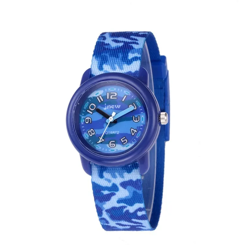 Kids Cartoon Waterproof Quartz Wristwatches, Meninos, Meninas, Professor, Banda de tecido respirável, Relógio de esportes infantil