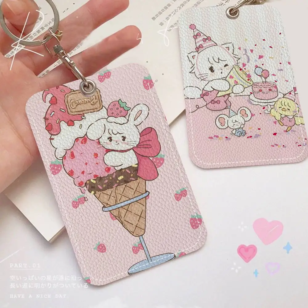 Popular M-Mikko Cute Cat Personalised Holder Suitable For Bank Card,Subway, Bus Card Wallet Card Case Badge Holder Keychain