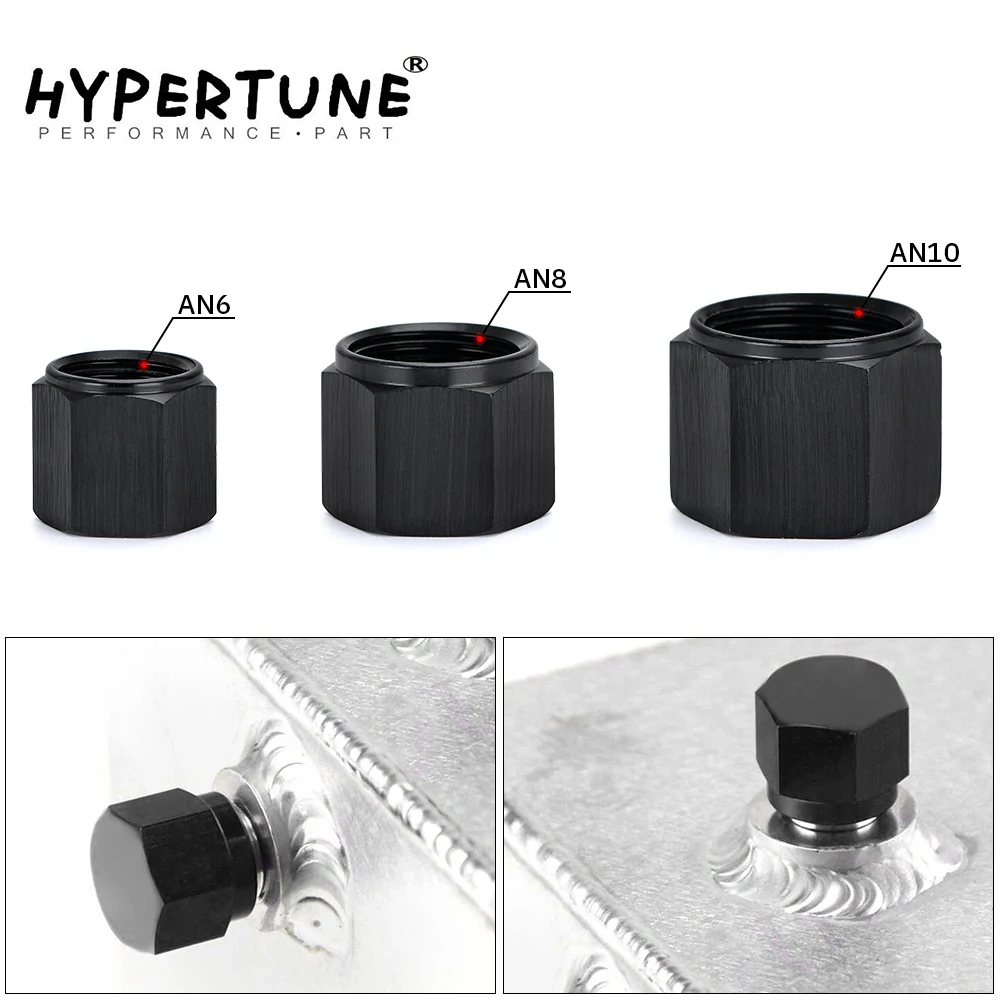 AN6 AN8 AN10 Adapter Female Flare End Cap Plug Tube Nut Hexagon Head Port Blanking Plugs Cap Lock Hose Connector Fitting