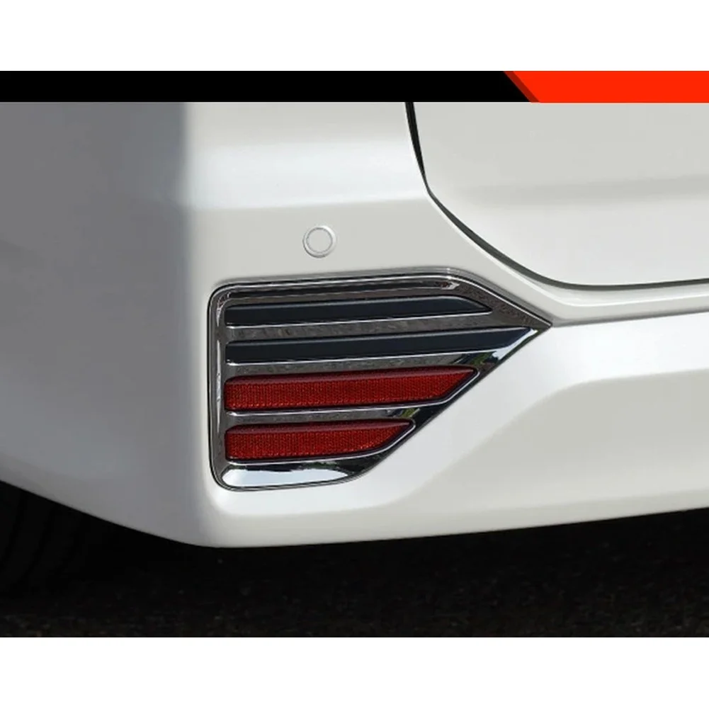 Voxy Rear Bezel Rear Reflector Cover Chrome Finish Style Weatherproof Design Sleek Modern Look For Low Visibility Driving