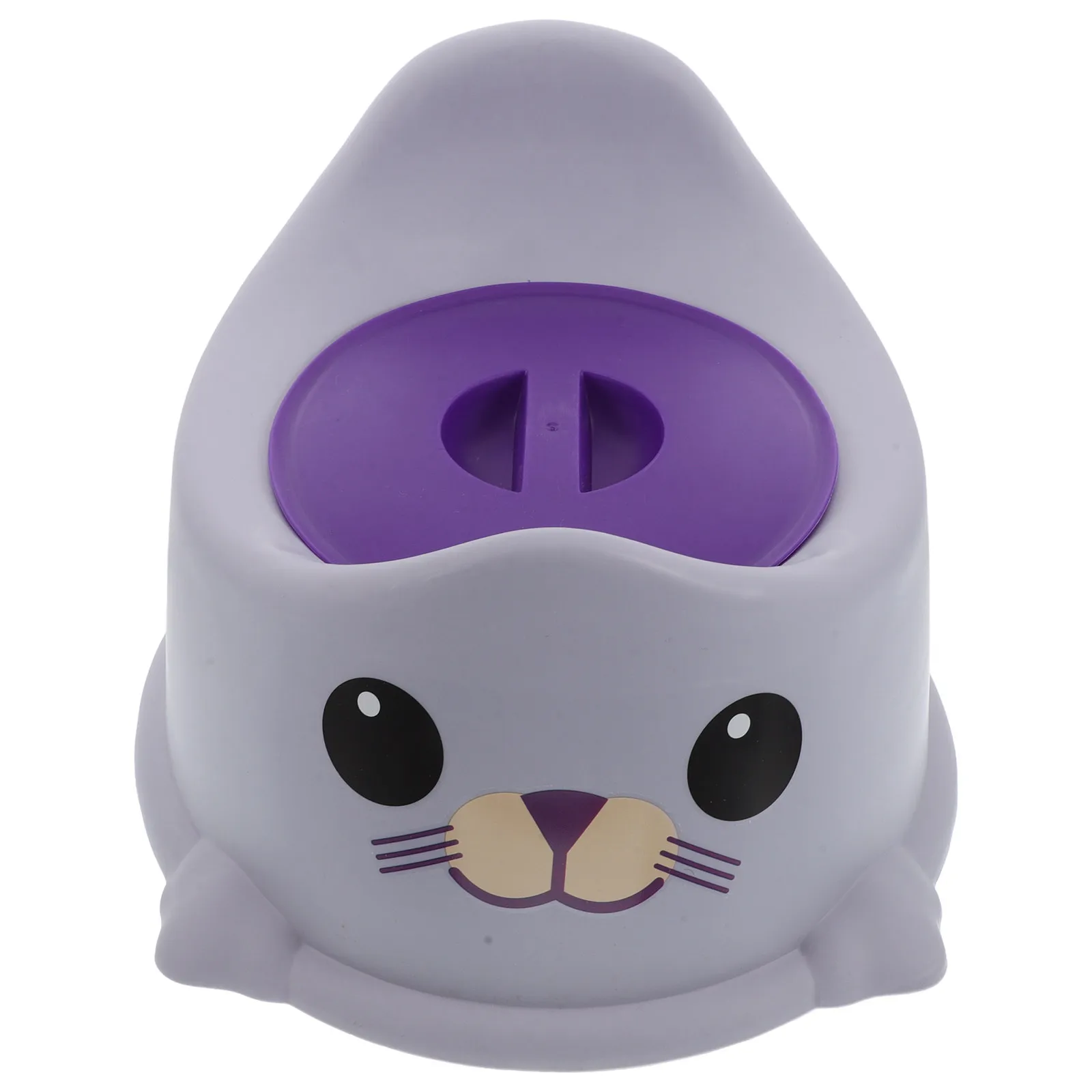 Thickened Frosted Potty Seat with Anti-Slip Matte Ring Removable Lid Adjustable Foot Pads Adorable Design Toilet