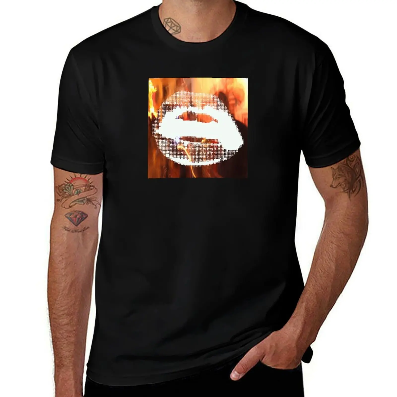 

Mouth overlay photography T-Shirt tshirts personalised shirts graphic summer shirt customs design your own compression shirt men