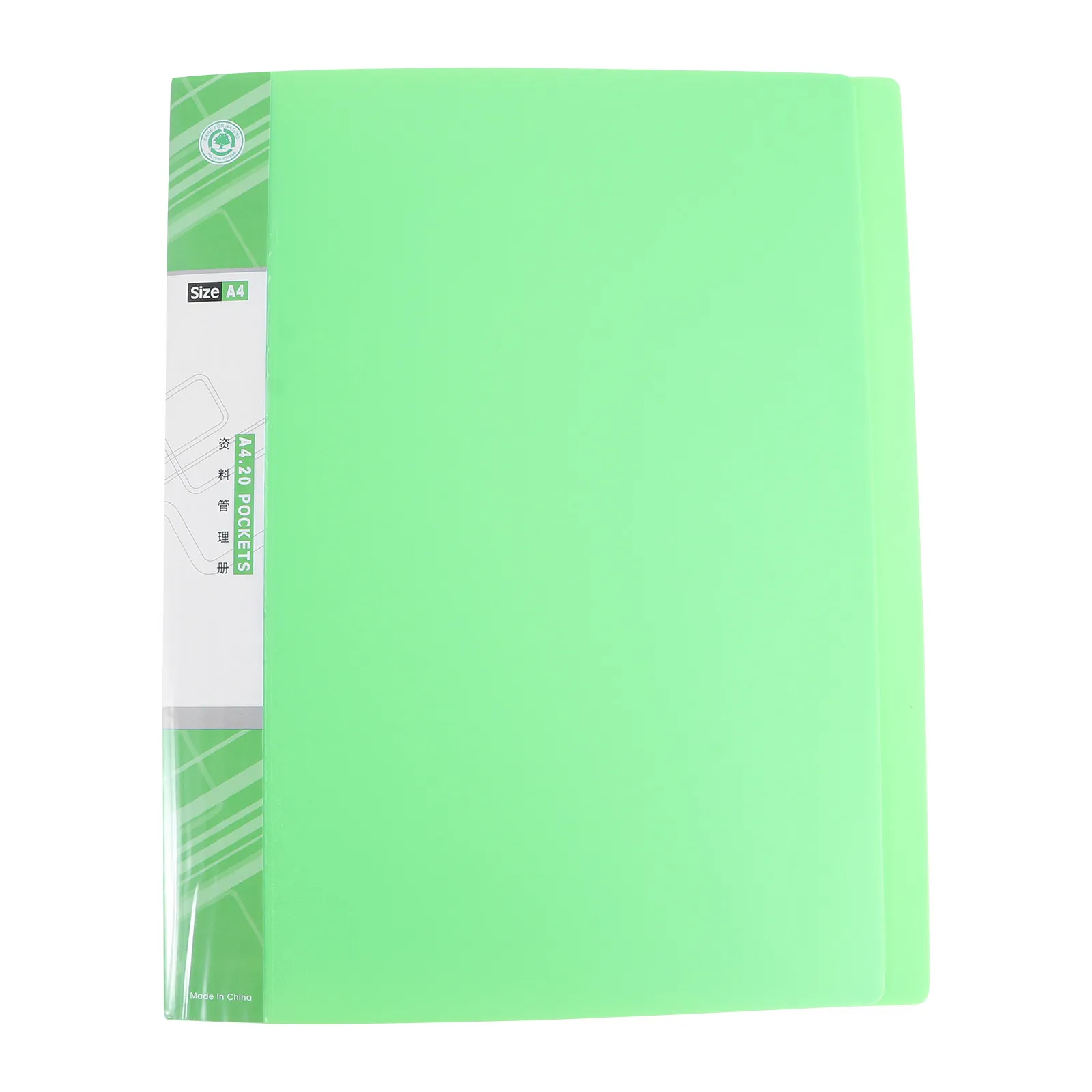 

Folder Insert A4 Folder 20 Pages Reusable Plastic Information Booklet for Homework Assignments Office Organization Filing Test