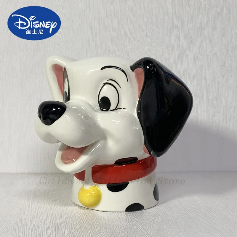 Disney 101 Dalmatians Dog Action Figure Model Toys Ceramic Vase Cartoon Kawaii Dalmatians 3d Head Pen Container Gifts For Kids