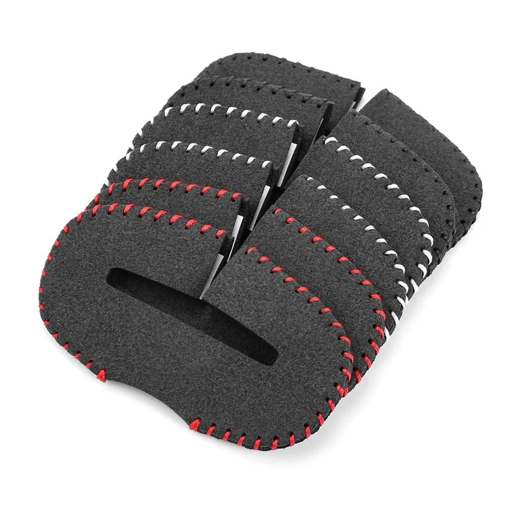 Car Seat Belt Buckle Clip Protector Cover Interior Front Rear Seat Auto Safety Seat Belt Bulckle Leather Clips Accessor